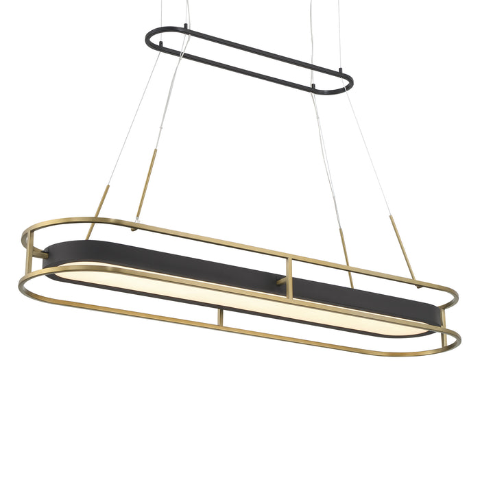 Minka Lavery Levitation LED Island Light-Sand Coal & Soft Brass