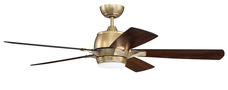 Craftmade STE52SB5 Stellar LED Ceiling Fan -Satin Brass