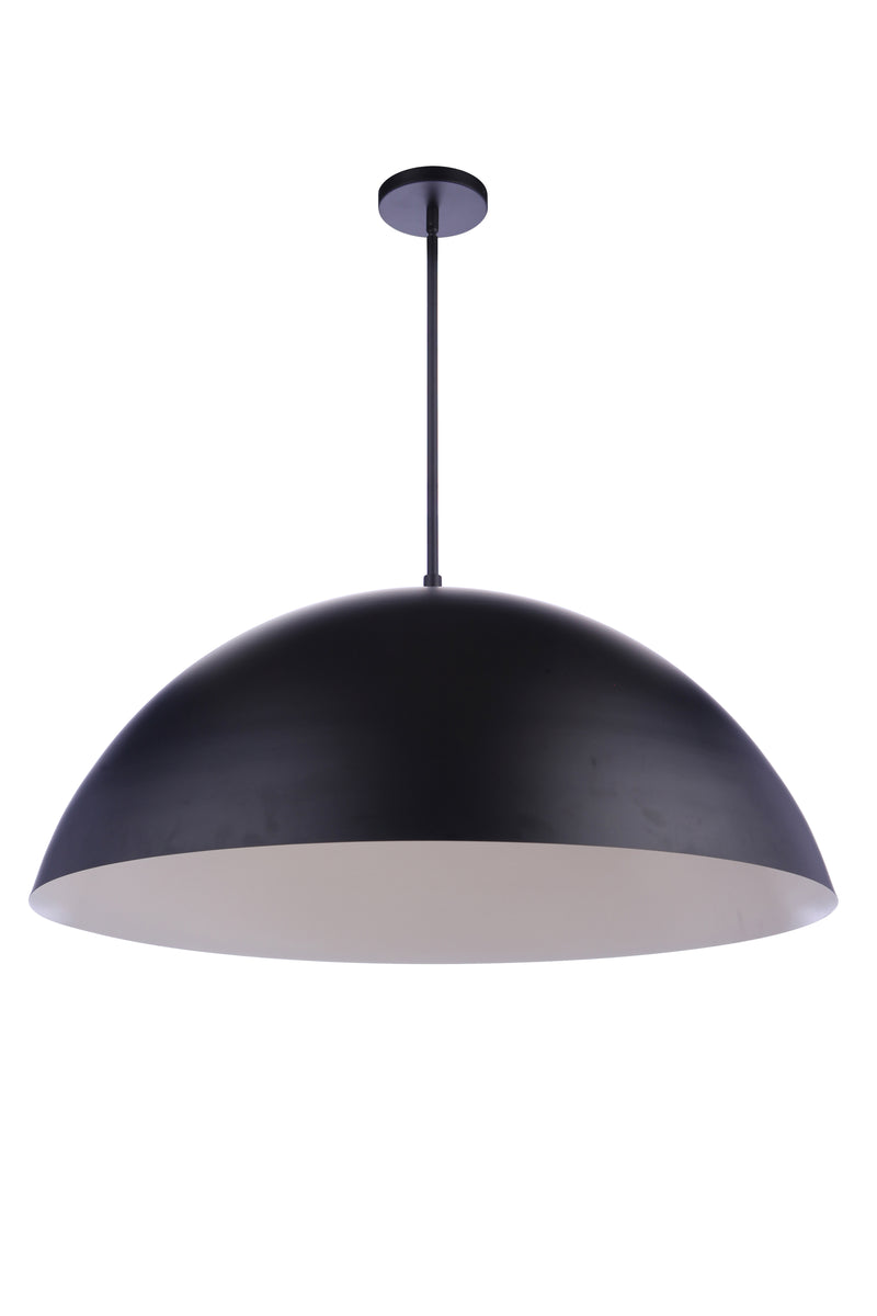 Craftmade P1001FB-LED 34.75” Diameter Sculptural Statement Dome Pendant -Flat Black - ALCOVE LIGHTING