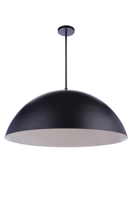 Craftmade P1001FB-LED 34.75” Diameter Sculptural Statement Dome Pendant -Flat Black