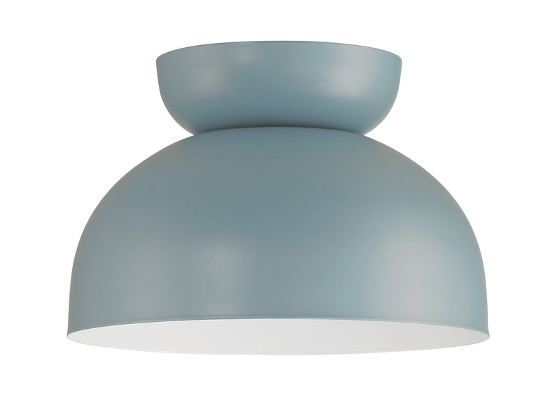 Craftmade 59181-DB Ventura Dome 1 Light Flush Mount -Dusty Blue