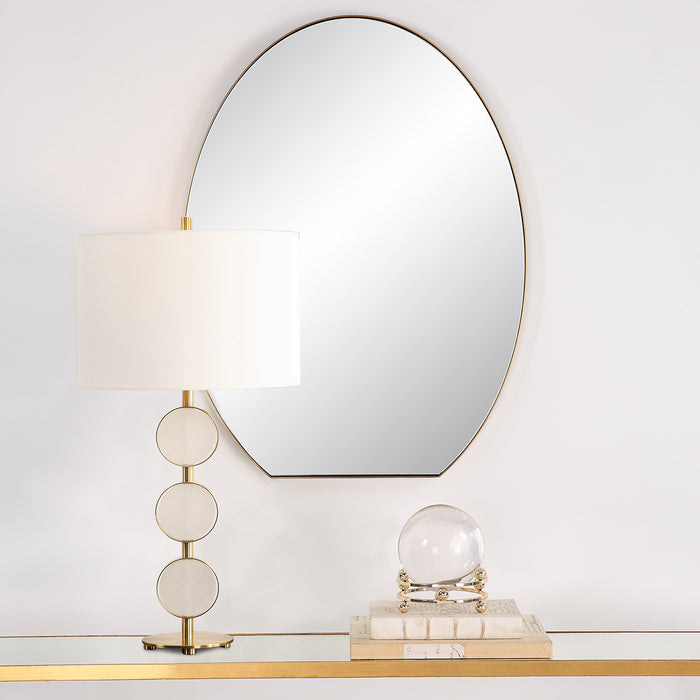 Uttermost Cabell Brass Oval Mirror