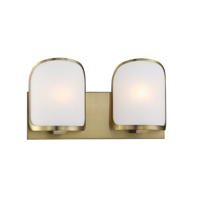 Minka Lavery Bishop Crossing 2 Light Bathroom Vanity Light-Soft Brass