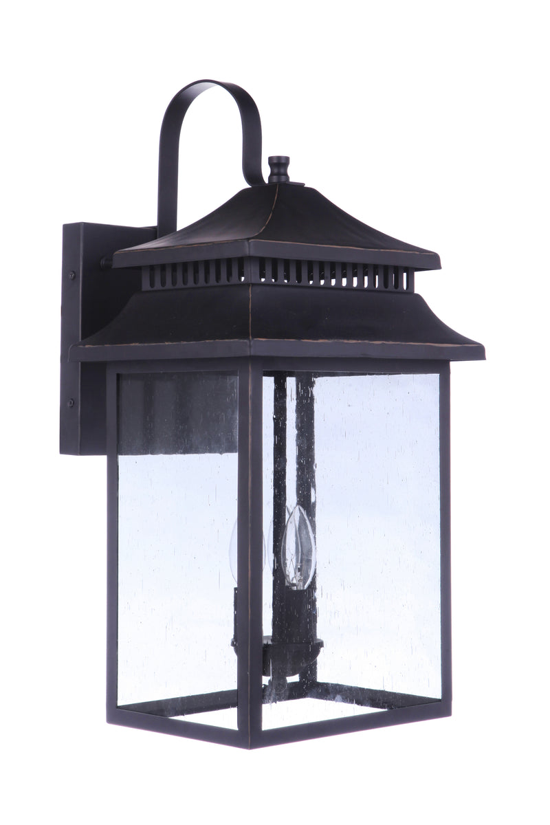 Craftmade ZA3134-DBG Crossbend 3 Light Extra Large Outdoor Wall Lantern -Dark Bronze Gilded - ALCOVE LIGHTING