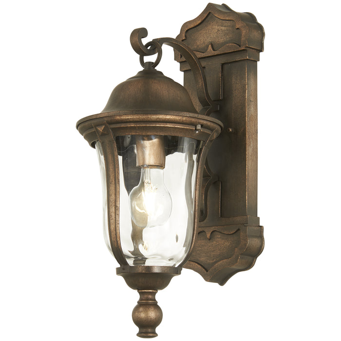 Minka Lavery Great Outdoors Havenwood 1 Light Outdoor Wall Mount-Tauira Bronze