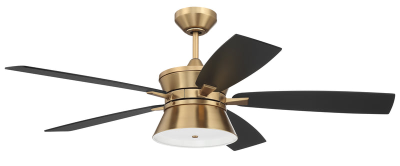Craftmade DMK52SB5 Dominick LED Ceiling Fan -Satin Brass - ALCOVE LIGHTING