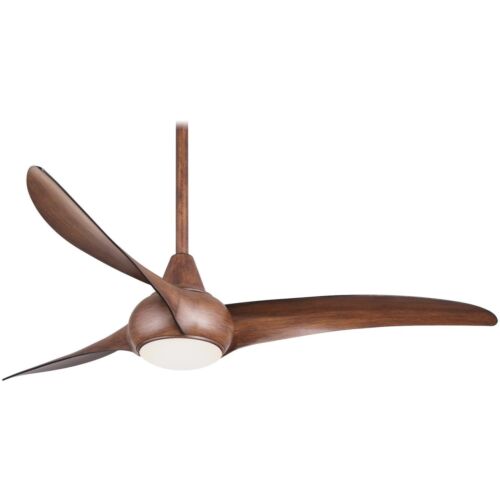 Minka Aire Light Wave 52 in. LED Koa Ceiling Fan with Remote & Wall Controls