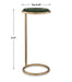 Parlen Accent Table | Aged Gold Iron and Dark Green Marble Top (10 in. W x 24 in. H)