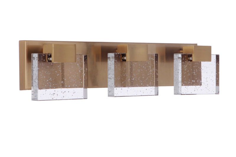 Craftmade 15921SB-LED Alamere 3 Light LED Bathroom Vanity Light -Satin Brass