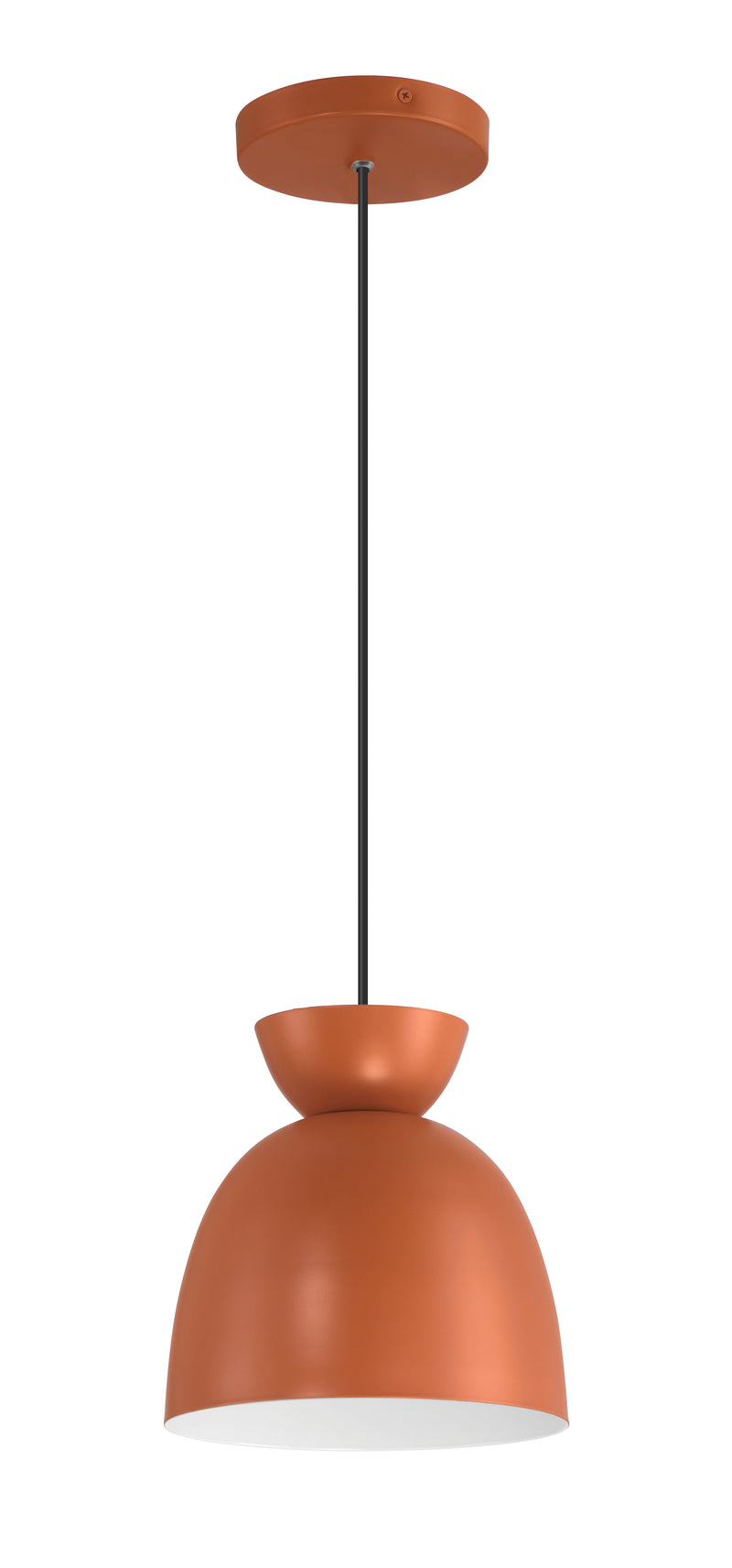 Craftmade 59191-BCY Ventura Dome 1 Light Mini Pendant -Baked Clay - ALCOVE LIGHTING