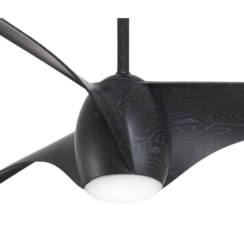 Minka Aire F839L-MBM Airewave 65" Matte Black Maple LED Ceiling Fan with Remote - ALCOVE LIGHTING