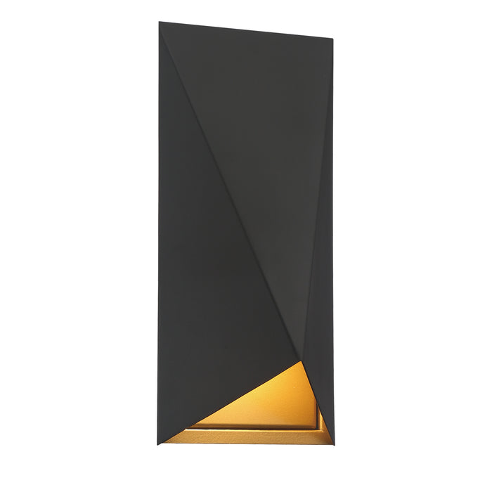 George Kovacs P1621-764-L 13.5" LED Wall Sconce -Sand Coal and Sand Gold