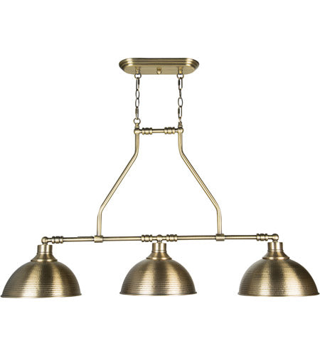 Craftmade 35973-LB Timarron 3 Light Island -Legacy Brass