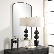 Uttermost Tordera Black Arch Mirror - ALCOVE LIGHTING
