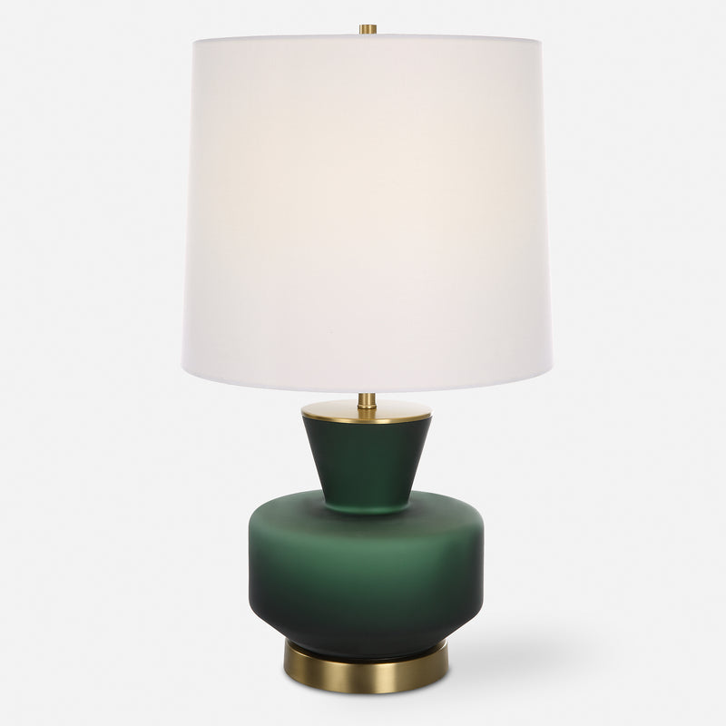 Uttermost Trentino Dark Emerald Green Table Lamp