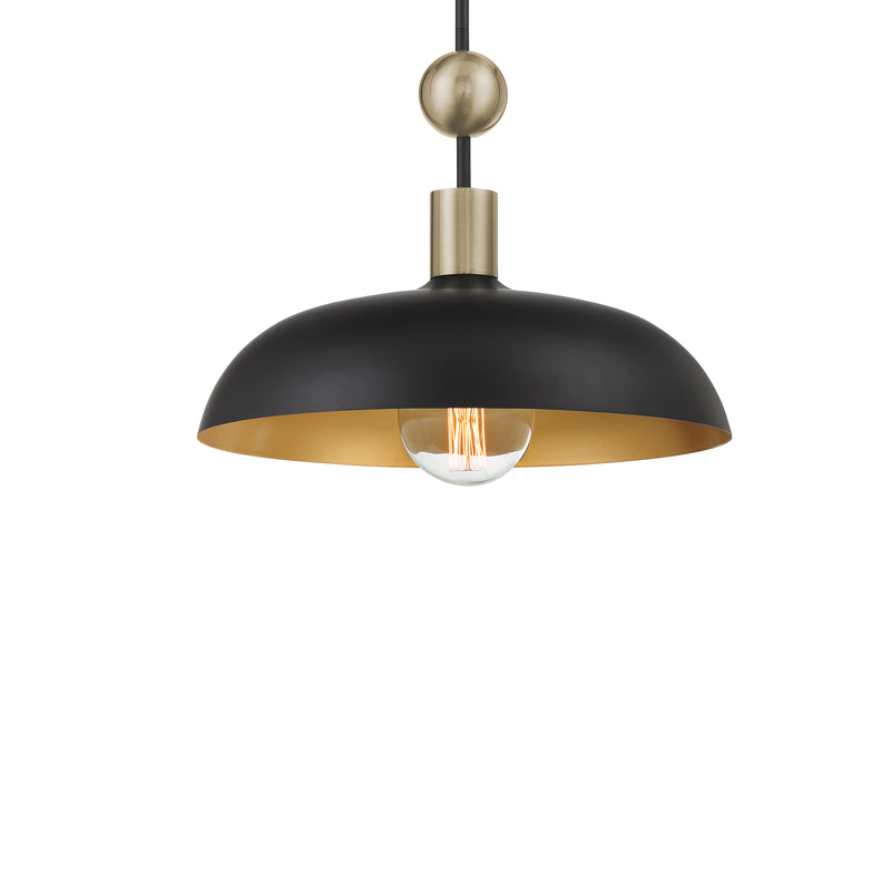 Minka Lavery Biloxi 1 Light Pendant-Coal - ALCOVE LIGHTING