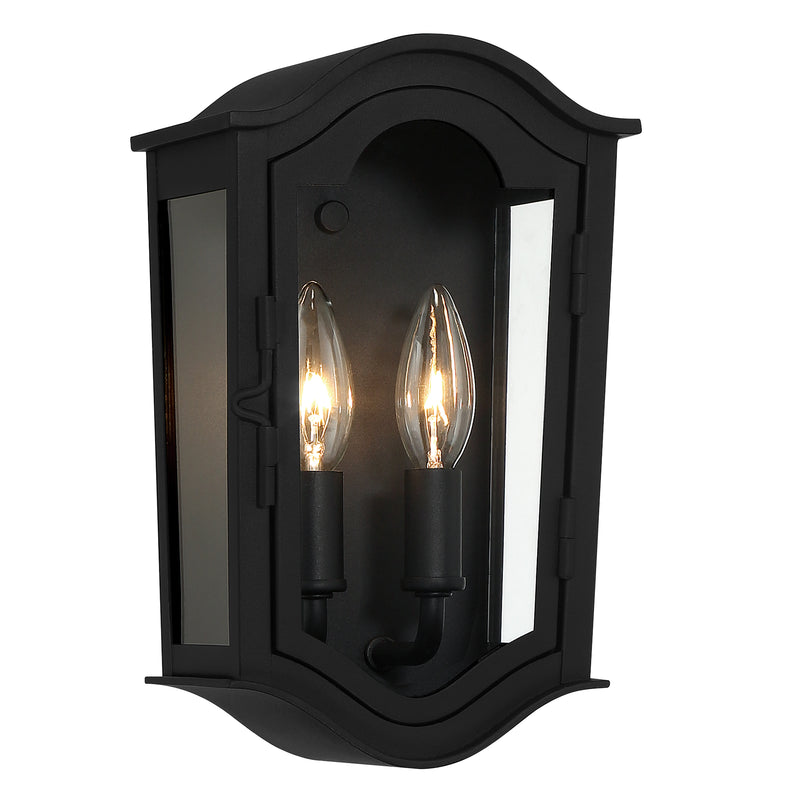 Minka Lavery Great Outdoors Houghton Hall 2 Light Outdoor Wall Mount-Sand Coal - ALCOVE LIGHTING