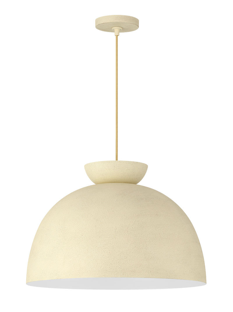 Craftmade 59192-CW Ventura Dome 1 Light Pendant -Cottage White