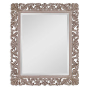 Auren Mirror | Classic Ornate Rectangle Engineered Wood Frame Mirror Mounted Vertical or Horizontal (31 in. W x 37 in. H x 1 in. D)