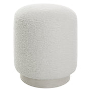 Uttermost Avila White Ottoman - ALCOVE LIGHTING