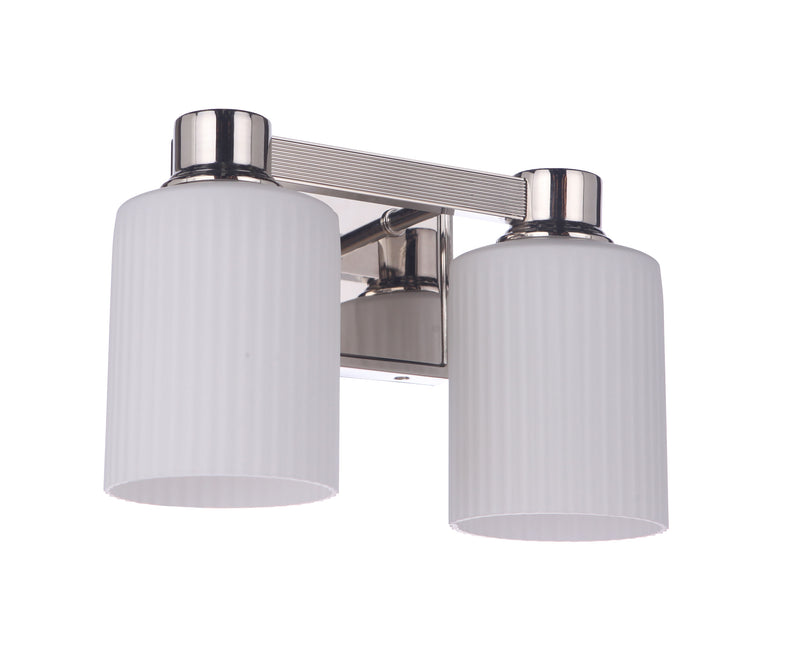 Craftmade 12912PLN2 Bretton 2 Light Bathroom Vanity Light -Polished Nickel