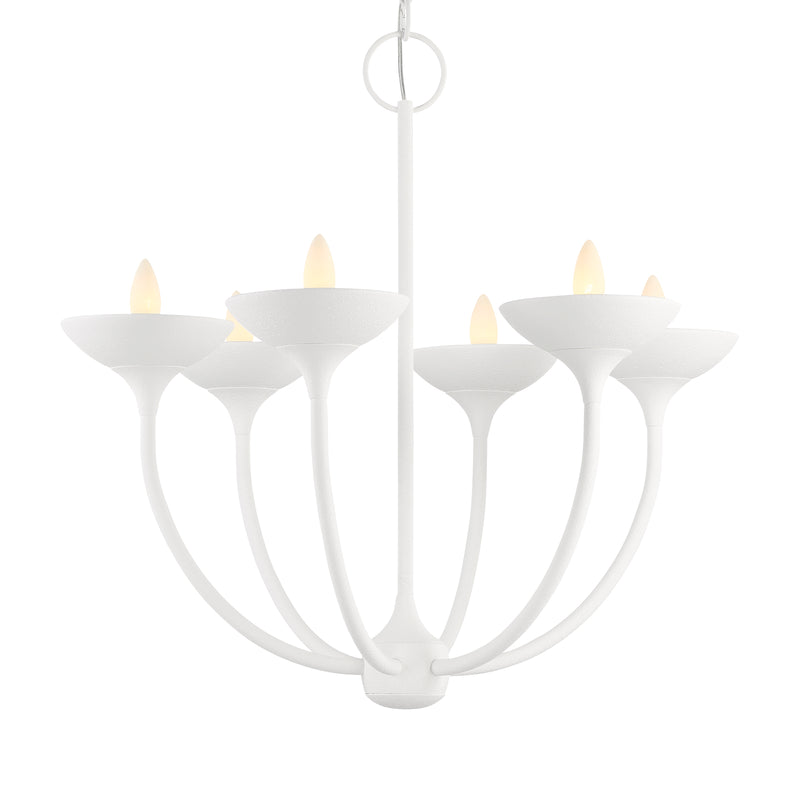 Minka Lavery Ryton 6 Light Chandelier-Plaster White