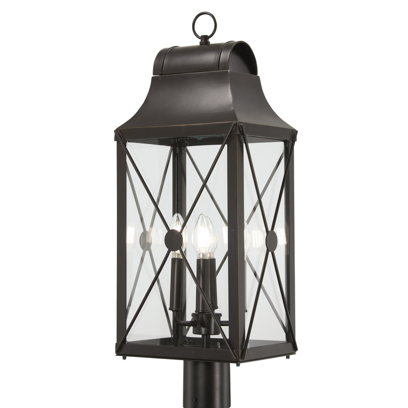 Minka Lavery Great Outdoors De Luz 4 Light Outdoor Post Mount-Oil Rubbed Bronze