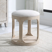 Uttermost Dennen Oak Ottoman - ALCOVE LIGHTING