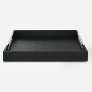 Uttermost Wessex Black Shagreen Tray - ALCOVE LIGHTING