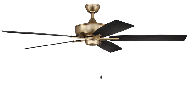 Craftmade S60SB5-60BWNFB Super Pro 60 Ceiling Fan -Satin Brass