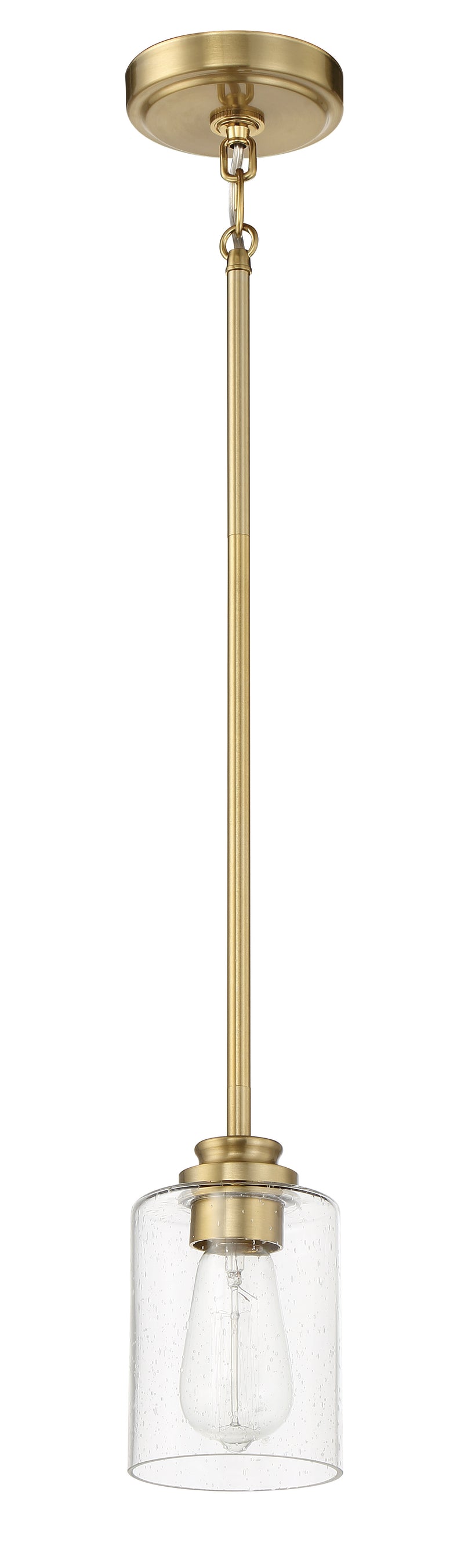 Craftmade 50591-SB Bolden 1 Light Mini Pendant -Satin Brass