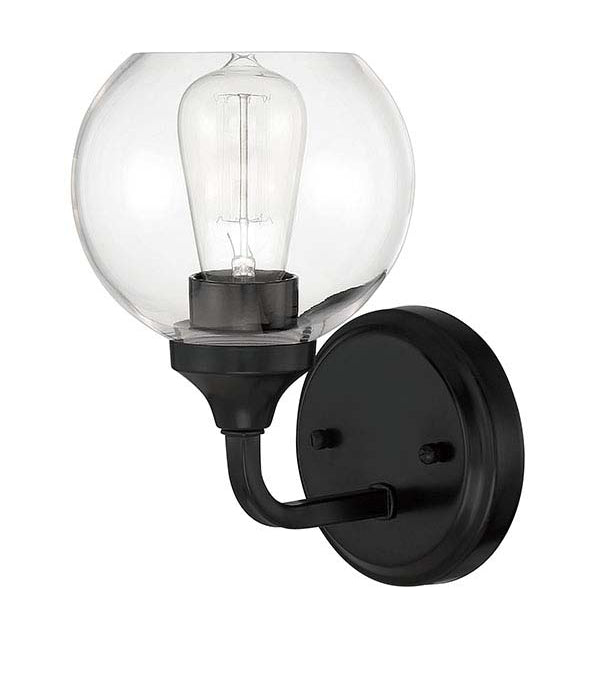 Craftmade 56201-FB Glenda 1 Light Wall Light Sconce -Flat Black