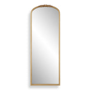 Orlina Antique Gold Mirror | Classic Arch Iron Frame Mirror (22 in. W x 59 in. H x 2 in. D)