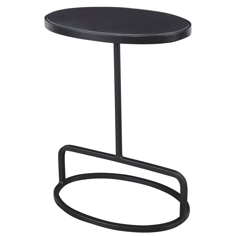 Uttermost Jessenia Black Marble Accent Table - ALCOVE LIGHTING