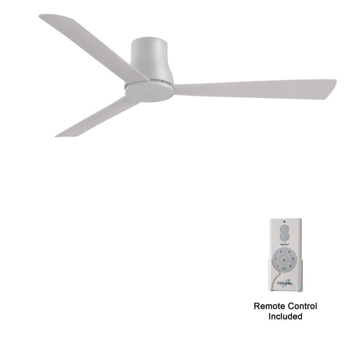 Minka Aire Simple Flush Hugger 60" Grey Outdoor Ceiling Fan with Remote