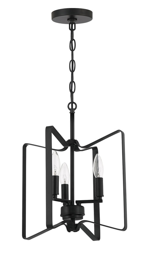Craftmade 56153-FB Shayna 3 Light Convertible Semi Flush -Flat Black - ALCOVE LIGHTING