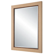Nimori Coastal Mirror | Modern Rectangle Basket Weave Polymer Frame Bathroom Vanity Mirror Mounted Vertical or Horizontal (28 in. W x 38 in. H x 2 in. D)