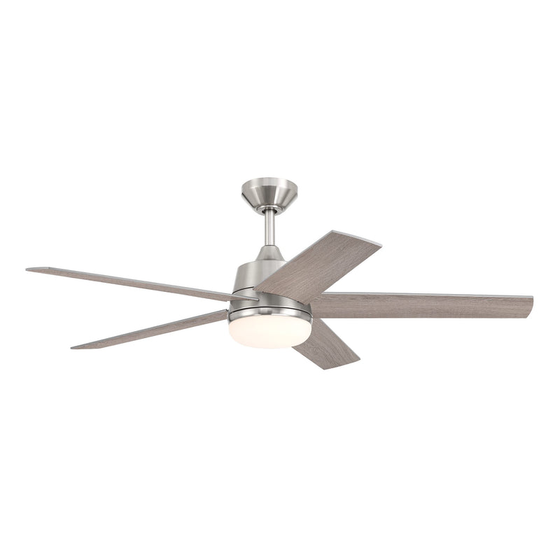 Astrea 52 in. Smart Brushed Nickel Modern Ceiling Fan with LED Light and Remote