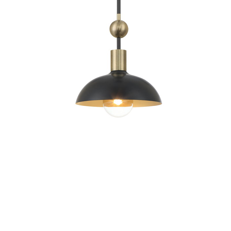 Minka Lavery Biloxi 1 Light Pendant-Coal