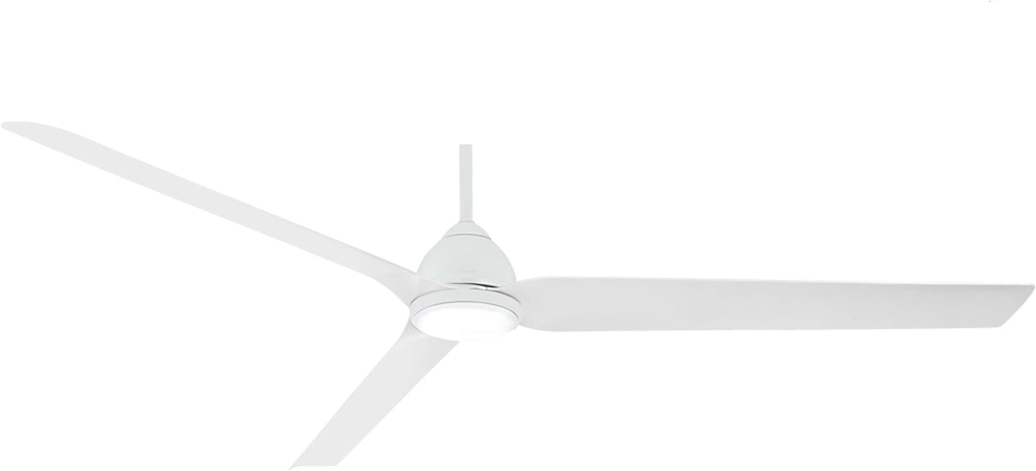 Minka Aire Java Xtreme 84" Outdoor Flat White Smart LED Ceiling Fan with Remote