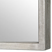 Marzala Antique Silver Mirror | Modern Arch Iron Frame Bathroom Vanity Mirror (22 in. W x 38 in. H x 1 in. D)