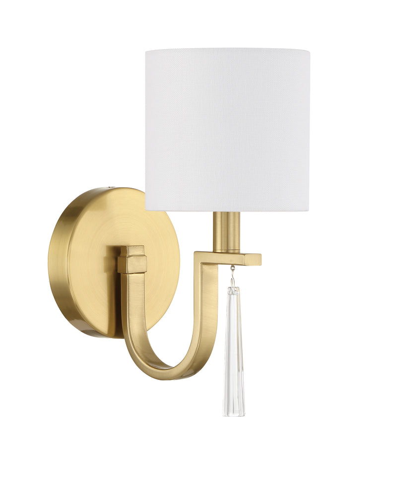 Craftmade 58261-SB Fortuna 1 Light Wall Light Sconce -Satin Brass