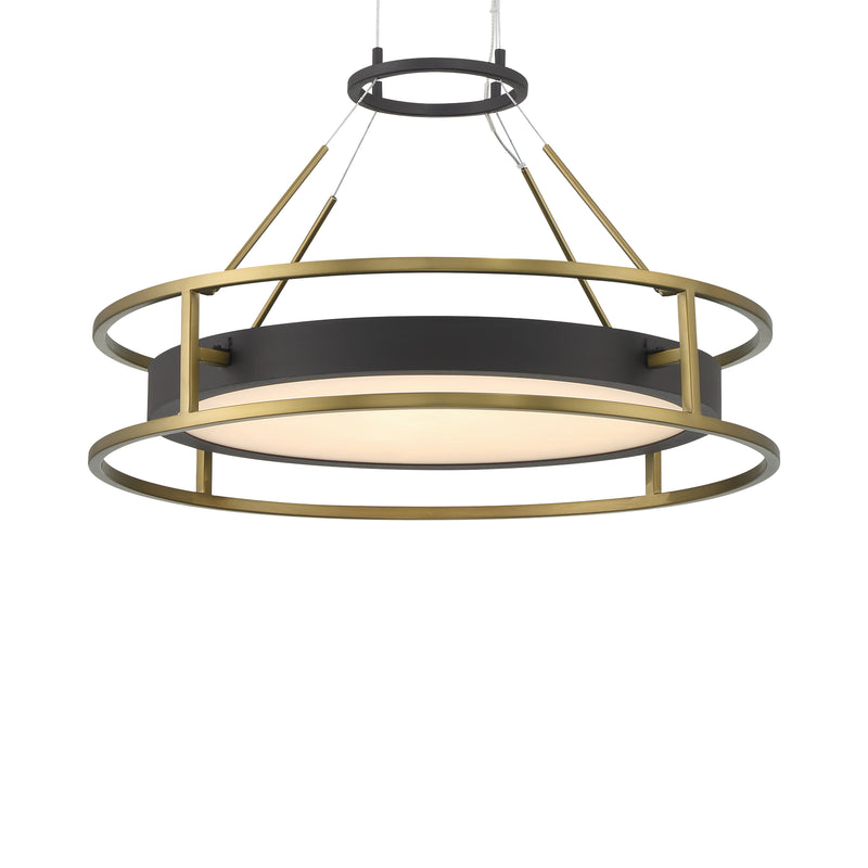 Minka Lavery Levitation 10 " LED Pendant-Sand Coal & Soft Brass