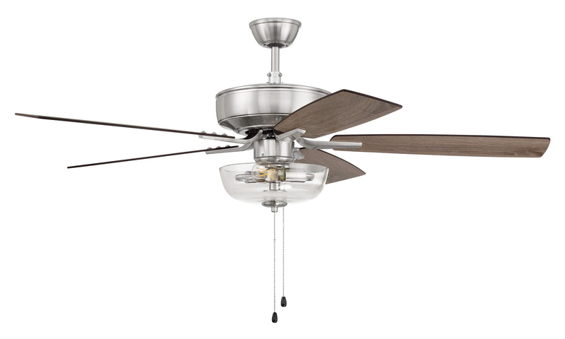 Craftmade P101BNK5-52DWGWN Pro Plus 101 LED Ceiling Fan -Brushed Polished Nickel