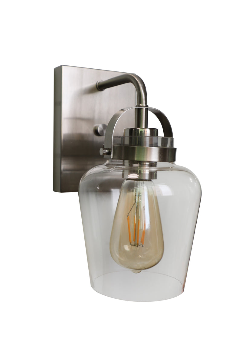 Craftmade 53501-BNK Trystan 1 Light Wall Sconce -Brushed Polished Nickel - ALCOVE LIGHTING