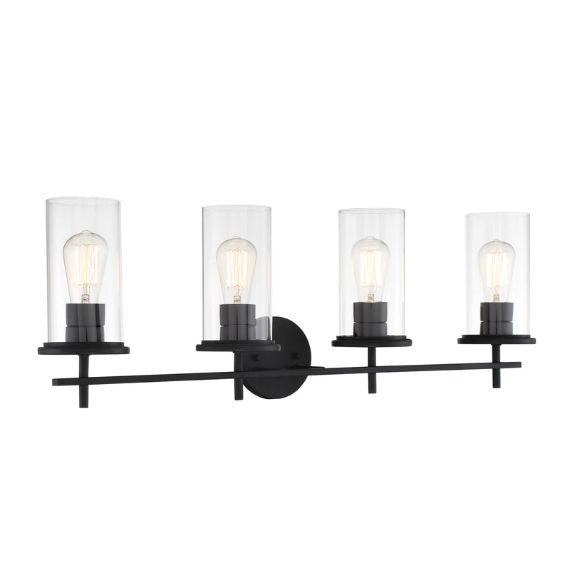 Minka Lavery Haisley 4 Light Bathroom Vanity Light-Coal