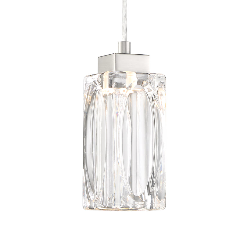 George Kovacs P1871-084-L Putnam Place 1 Light LED Mini Pendant -Brushed Nickel