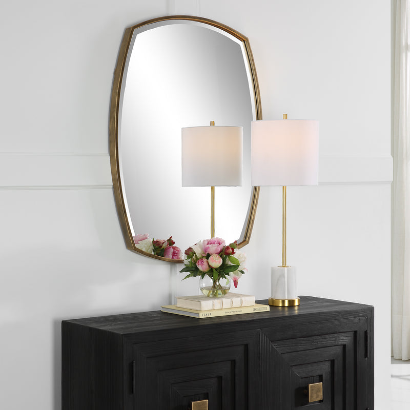 Uttermost Varenna Aged Gold Vanity Mirror - ALCOVE LIGHTING