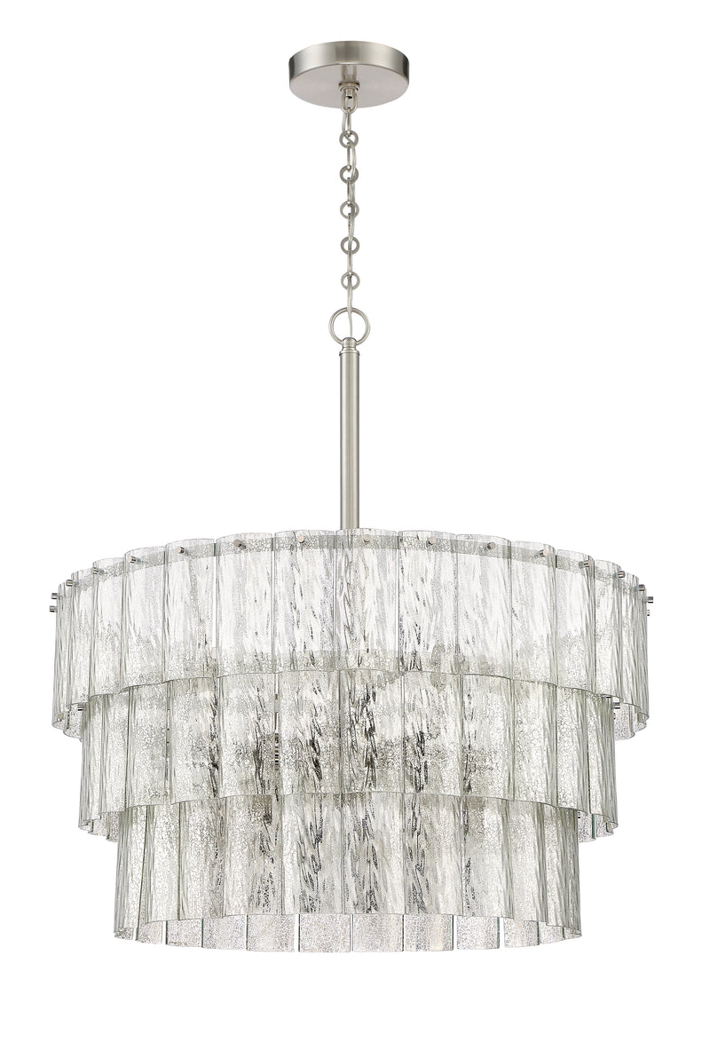 Craftmade 48690-BNK Museo 12 Light Pendant -Brushed Polished Nickel - ALCOVE LIGHTING