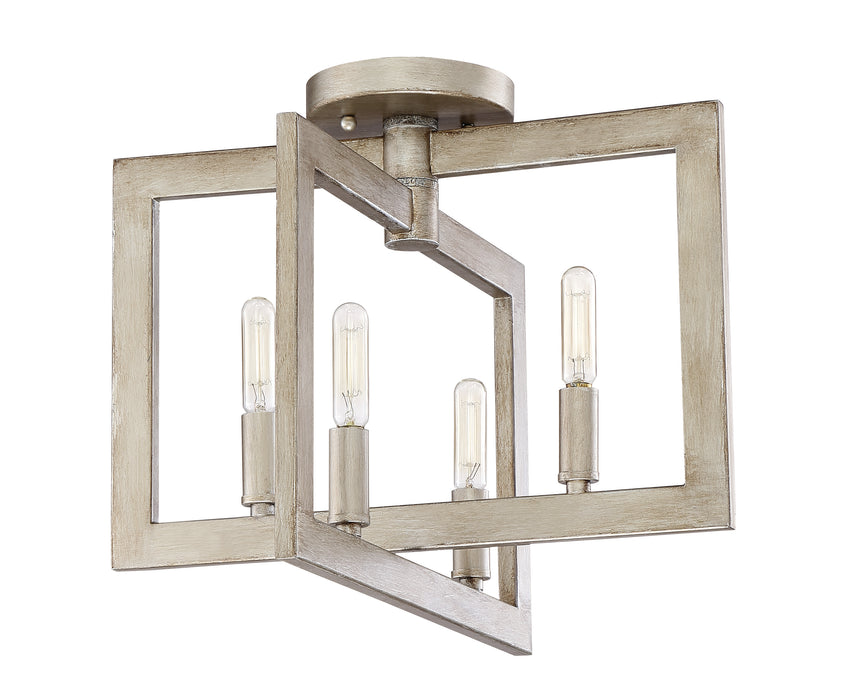 Craftmade 44954-GT Portrait 4 Light Semi Flush -Gold Twilight